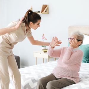 A Picture of Nurse Violence Over Her Elderly Patient - The Pecchio Law Firm